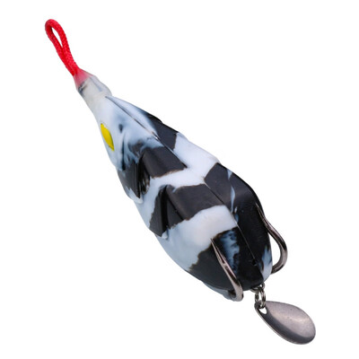 

6cm 13g Frogs Fishing Lures Double Treble Hooks Top Water Floating Artificial Crankbait With Weight Spoon Soft Fishing Bait
