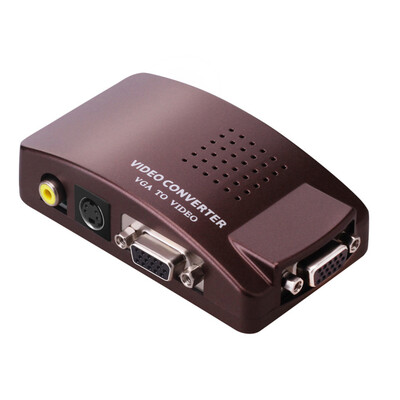 

Universal NTSC PAL VGA to TV AV RCA Signal Adapter Converter Video Switch Box Replacement for Computer Laptop PC