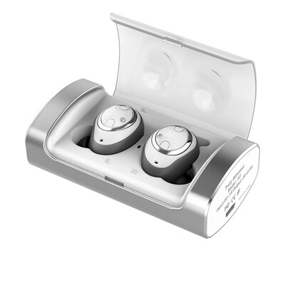 

H1 Bluetooth Stereo Earphone with Battery Compartment Dual Ear Wireless Sport