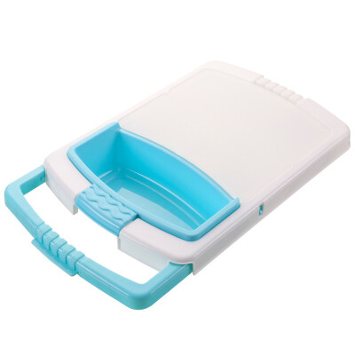 

2 In 1 Design Retractable Kitchen Multifunctional Plastic Cutting Board With Drain Basket Cutting Board