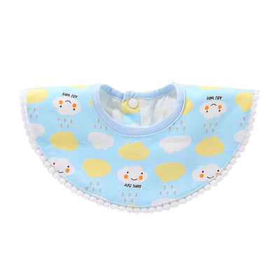 

Baby Cute Waterproof Cotton Bib Burp Cloth Drooling Teething Bibs Cartoon Pattern Towels 0-24M