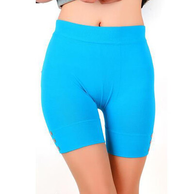 

Casual Solid Women Summer Leggings Slim Fitness High Stretch Short Leggings Female Short Trousers Sporting Leggings