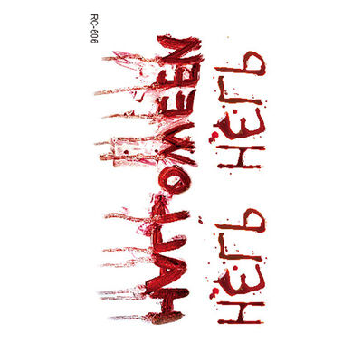 

New Halloween Zombie Scar Tattoo with False Knot Blood Makeup Halloween Decoration Wound Scary Blood Injury Waterproof Sticker