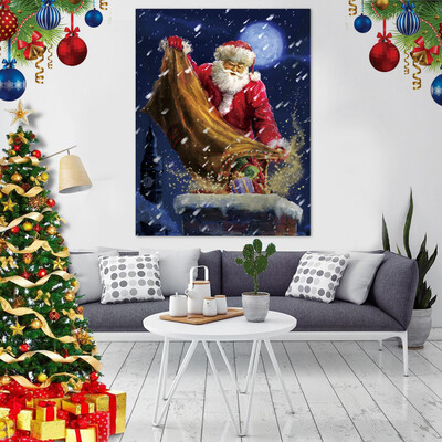 

Siaonvr Santa Claus Tapestry Christmas Gift Blanket Wall Hanging Wall Decoration 29x37In