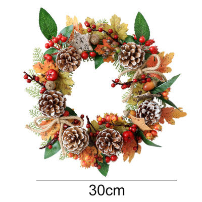 

Christmas Home Decorations Maple Leaves Wreath Xmas Wreath Crafts Merry Christmas Decoration Holiday Door Decor Garland
