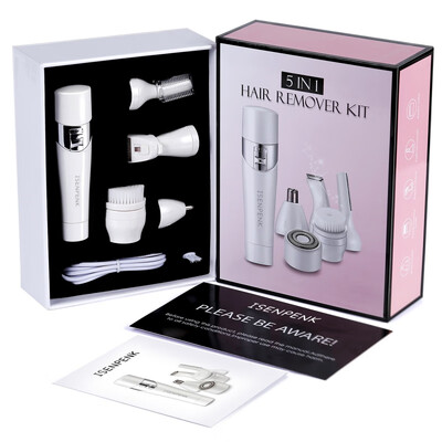 

5 In 1 Women Facial Cleanser Electric Epilator Face Brush Womens Beauty Set Electric Shaver Women Epilator