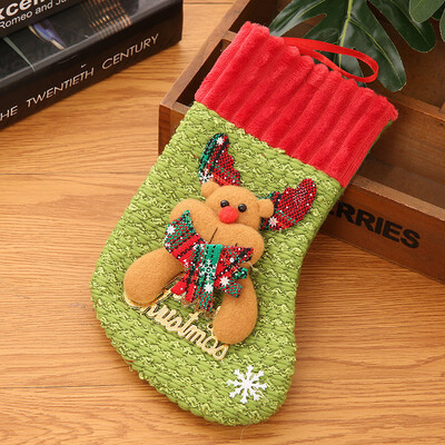 

Toponeto Christmas Stockings Socks Santa Claus Candy Gift Bag Xmas Hanging Decor