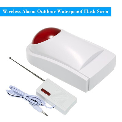 

Wireless Alarm Outdoor Waterproof Flash Siren Sound Strobe Flash Alarm Siren For Wifi GSM PSTN Home Security Alarm System