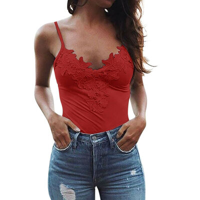 

Women Ladies Lace Top Sexy Vest Fashion Camisole Sleeveless Tank Top T-Shirt