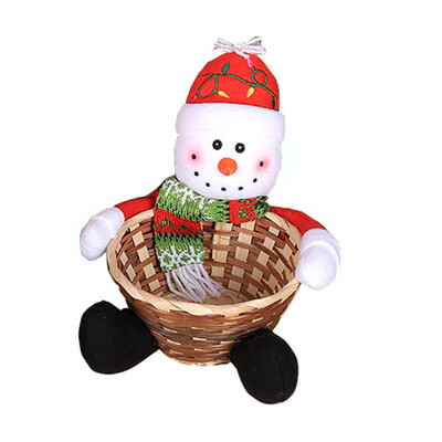 

Candy Storage Basket Merry Christmas Decoration Santa Claus Storage Basket Gift Christmas Decorations For Home