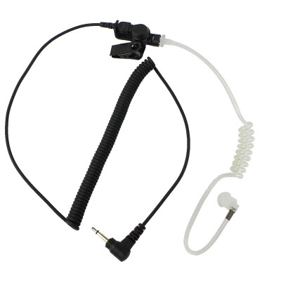 

35mm Plug Transparent Acoustic Tube Receive Earpiece Headset Compatible For Shoulder Microphones