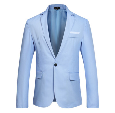 

Toponeto Mens Fashion England Solid Color High Quality Casual Single Breasted Suit