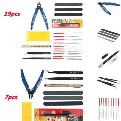 

7 19PCS Advanced Tools Set DIY Model Making Tools Car Model Building Repair Repair Kit