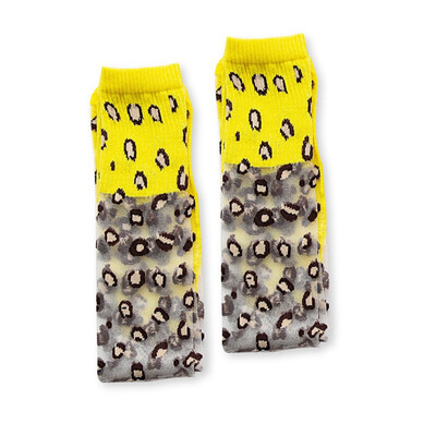 

Baby Girl Cute Socks Leopard Print Breathable Long Socks Infant Children Soft Crib Leg Warmer