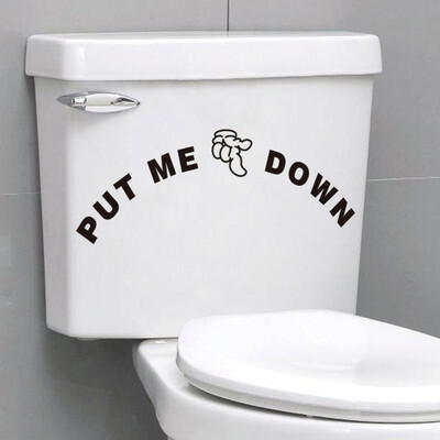 

Toilet Monster Bathroom Decal Funny Vinyl Sticker Wall Art Voyeur For Home DecorWX