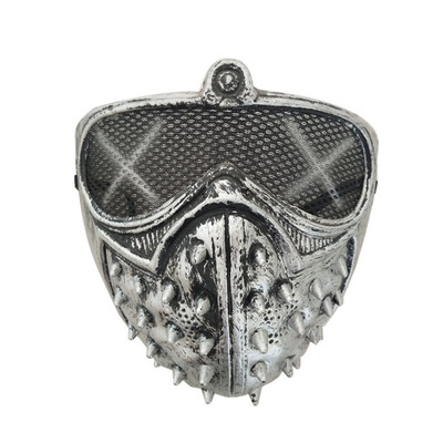 

Halloween Mysterious Stage Mask With Rivets Cool Street Style For Man Black Gold Party Face Plastic Masks Accessories