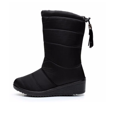 

NEW Women Boots Female Down Winter Boots Waterproof Warm Girls Ankle Snow Boots Ladies Shoes Woman Warm Fur Botas Mujer