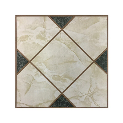 

2018 New arrival Home Furnishings Tiles Stickers 12 Inch Vinyl Tile Black White Wall Stickers Kictchen Floor Stickers