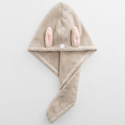 

Cartoon Rabbit Strong Water Absorbing Microfiber Dry Hair Towel Wrap Bathing Shower Cap Dry Towel