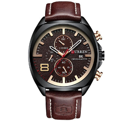 

CURREN 8324 Man Quartz Sport Watch Brand Fashion Casual Male Multi-function Waterproof Wristwatch