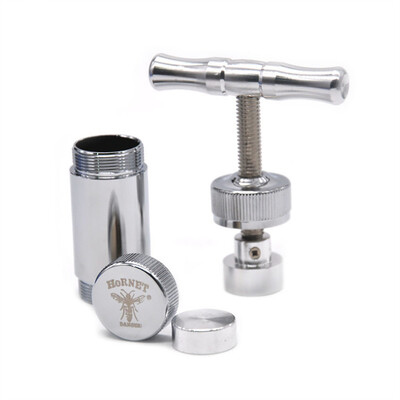 

JPGIF Hornet Metal Aluminum Presser Compressor Herb Grinder Tobacco Spice Crusher