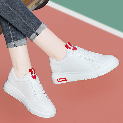

Gucci Tianlun Ms Korean fashion simple&simple student belt with thick bottom low to help sports&leisure white shoes 9272 red 37
