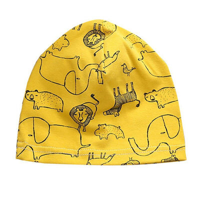 

Fashion Single-layer Knitted Cotton Childrens Hat Cartoon Baby Caps Autumn Winter Boy Girls Outdoors Beanies For 0-6Y