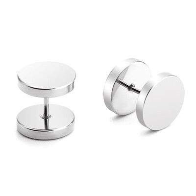 

New Arrival Stud Earrings For Men Women Punk Black Gold Silver Rainbow Color Earrings