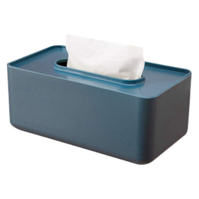 

Rectangular Facial Tissue Box Office Car Plastic Tissue Holder Bathroom Toilet Paper Case