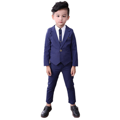 

Kid Clothes Set Fashion Solid Color CoatLong Pants 2pcs Child Boys Clothes Suit Hot Children Clothing