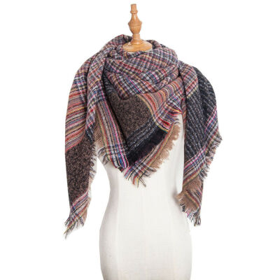 

Women Lady Pashmina Winter Warm Tartan Check Neck Shawl Scarf Wrap Stole Plaid