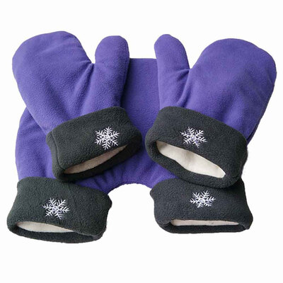 

3Pcs\Set Couple Gloves Polar Fleece Lovers Winter Thicken Warm Glove Sweethearts Christmas Gift Romantic Couples Mittens