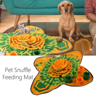 

Colorful Pet Snuffle Feeding Mat Dog Interactive Toys Puppy Nosework Feed Mat Stress Release Encourages Natural Foraging Skills