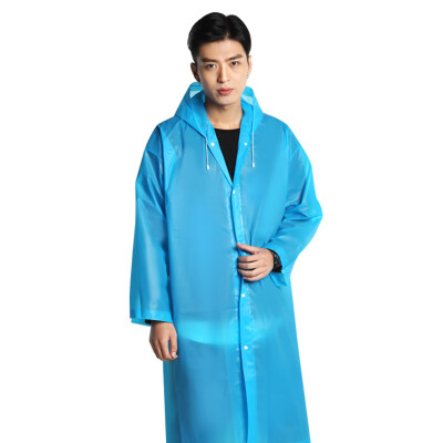 

JPGIF Raincoat Rain Poncho Transparent Hoodie Waterproof Portable Adult Non-disposable