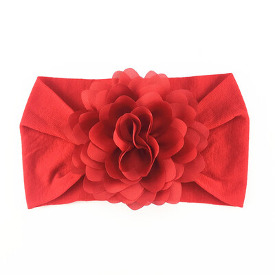 

Soft Cotton Knit Baby Heaband Cute Flower Elastic Haarband Baby Cute Girls Big Floral Design Headband Headwear Apparel Photograp