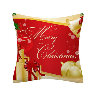 

Tailored Christmas Pillow Case Glitter Polyester Sofa Throw Cushion Cover Home Decor
