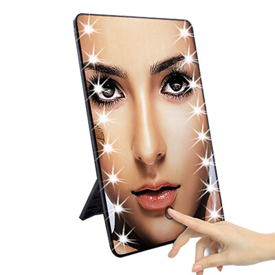 

16 LED Lighted Makeup Mirror Portable Touch Screen Cosmetic Beauty Desktop