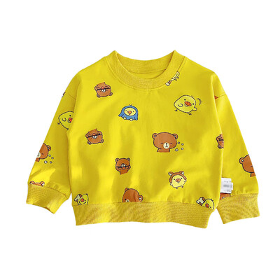 

2019 Autumn Kids Baby Boy Girl Long Sleeve Print Sweatshirts Casual Toddler Blouse Cartoon Animal Outerwear 6M-5T