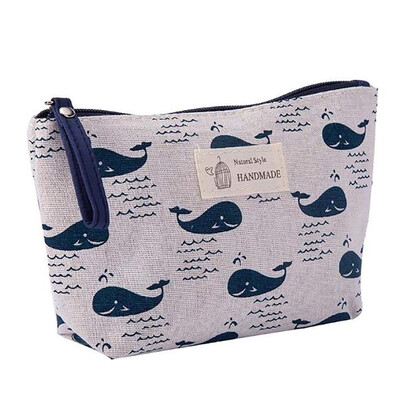 

JPGIF Cotton And Linen Large-Capacity Cosmetic Bag Multi-function Travel Cosmetic Bag