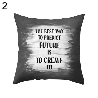 

Encouraging Letter Suqare Throw Pillow Case Cushion Cover Sofa Bedding Articles