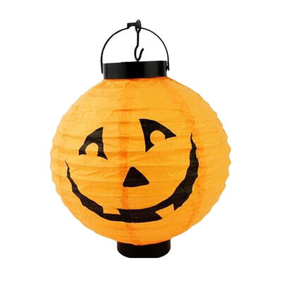 

1pcs Halloween Decoration LED Paper Pumpkin Light Hanging Lantern Lamp Halloween Props Outdoor Party Supplies