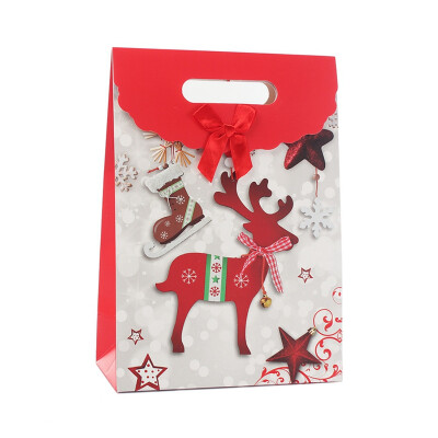 

Christmas Gift Bag Paper Bag Cute Cartoon Pattern Portable Candy Bag Christmas Decoration Holiday Gift Accessories