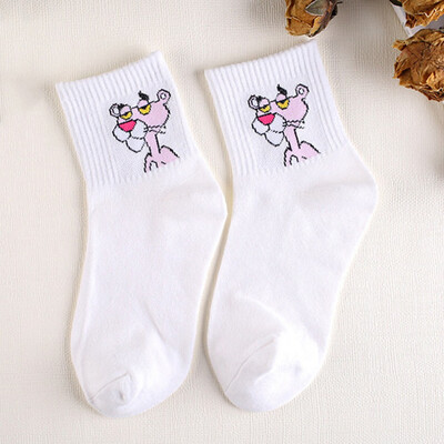 

Lovely Cartoon Character Women Mid Tube Cotton Socks Sports Casual Women Socks