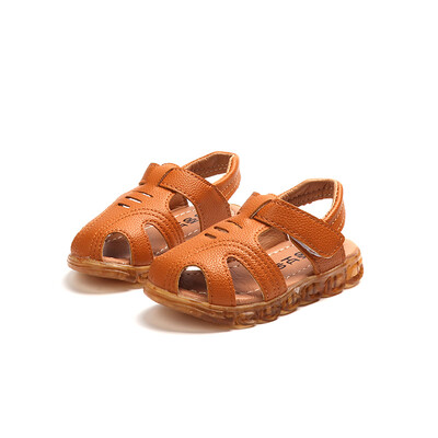 

Boy Soft Sole Sandals Anti-slip Led Light Luminous Kids Sport Sandals Sneaker Shoes 1-35T New Children Shoes