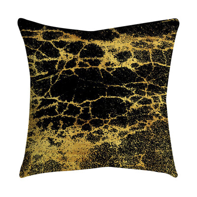 

〖Follure〗Rose Black Gold Cushion Cover Square Pillowcase Home Decoratio