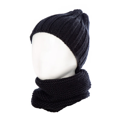 

2Pcs Solid Kids Cap Scarf Autumn Winter Newborn Baby Knitted Hats Scarves Set Boys Girls Warm Knitted Beanie 0-3Y