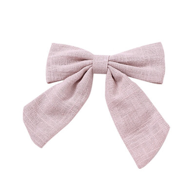 

Casual New Baby Children Girls Hairpin 14 Colors Cloth Cute Sweet High Quality Swallowtail Bowknot Shape Solid Colors Hair Clip