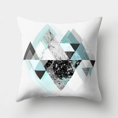 

Geometric Throw Pillow Case Square Sofa Cushion Cover Home Waist Car Decor