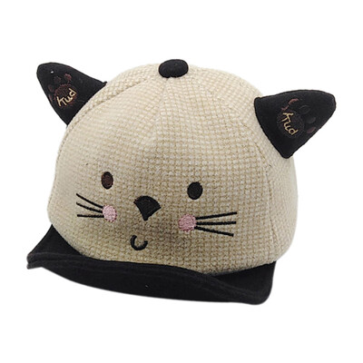 

New Kids Autumn Hat Baby Girl Boy Cute Soft Baseball Cap Breathable Cartoon Visors Hats