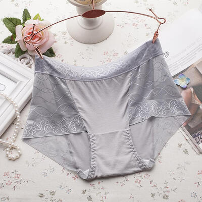 

Lace Panties Women New Mid-waist Panties Breathable Sexy Seamless Briefs Openwork Solid Color Briefs